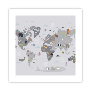 Póster - Dime de dónde eres... - 40x40 cm