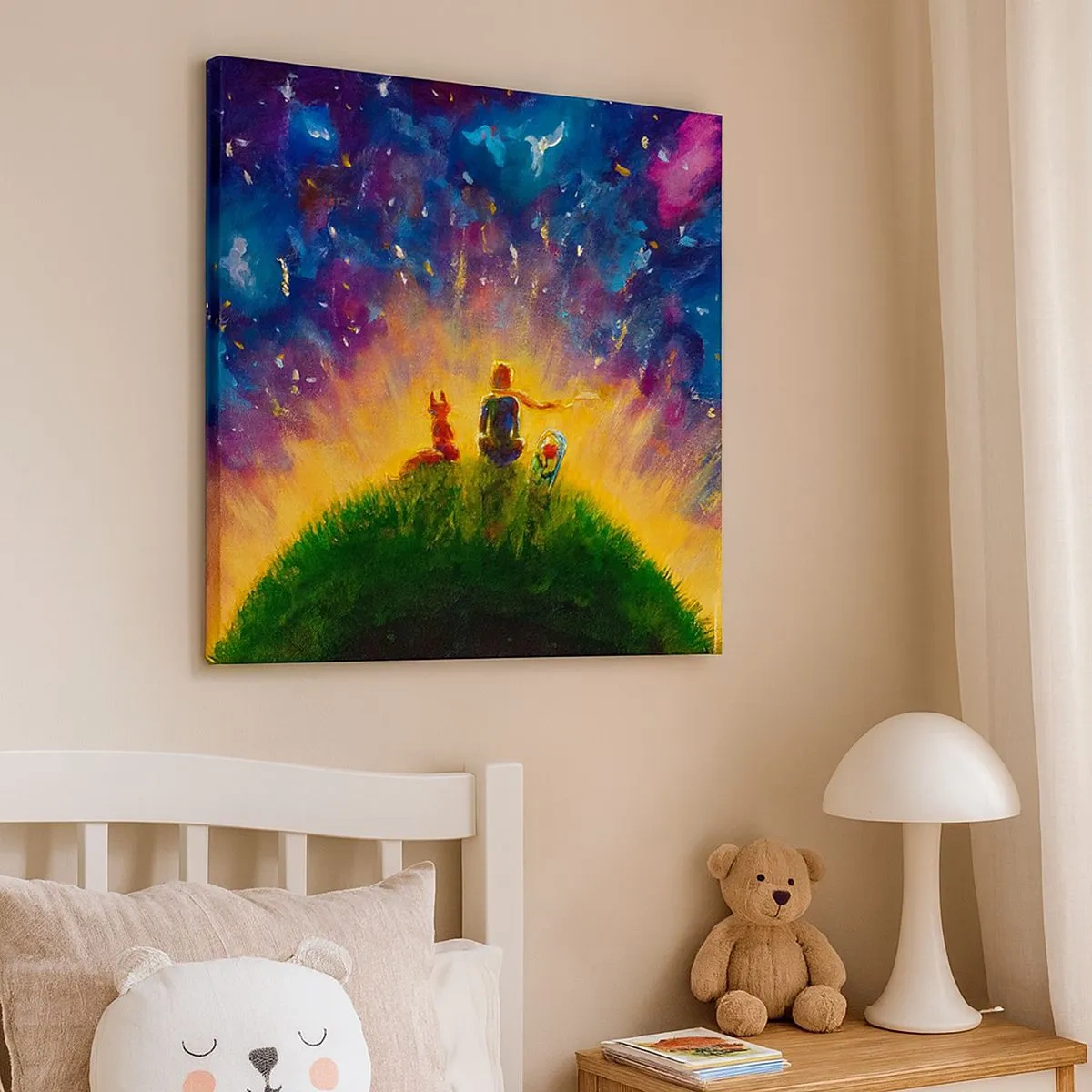 Cuadro sobre lienzo - Impresión de Imagen - Amor y amistad - lo único entero - 30x30 cm