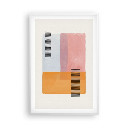 Póster en marco blanco - La rectitud - 61x91 cm