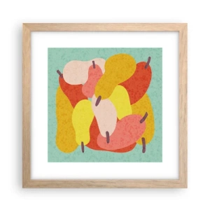 Póster en marco roble claro - Saborear el sol del verano - 30x30 cm