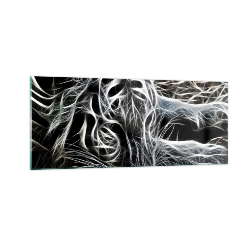 Cuadro sobre vidrio - Impresiones sobre Vidrio - Un estudio sobre la ligereza felina - 100x40 cm