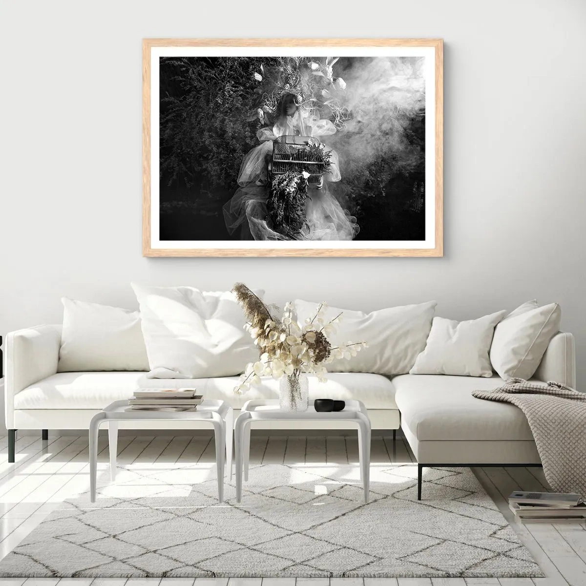 Póster en marco roble claro - La madre misma - La naturaleza - 40x30 cm