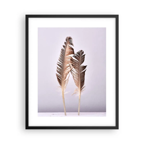 Póster en marco negro - Contra la nada - 40x50 cm