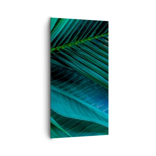 Cuadro sobre lienzo - Impresión de Imagen - Anatomía del verde - 65x120 cm