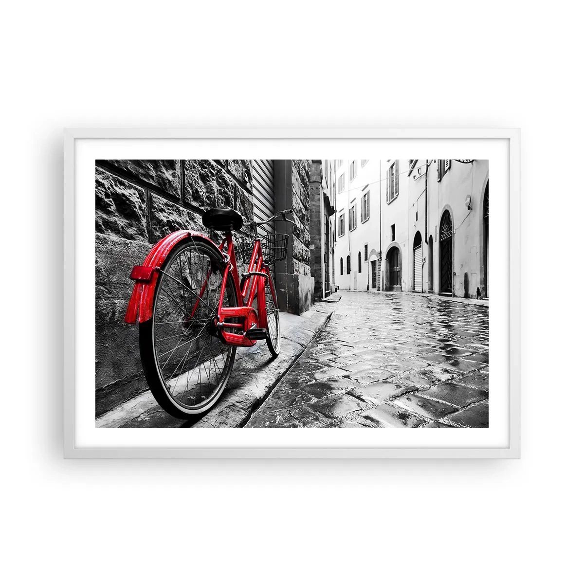 Póster en marco blanco - La verdadera belleza no envejece - 70x50 cm