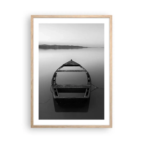 Póster en marco roble claro - Anhelo y melancolía - 50x70 cm