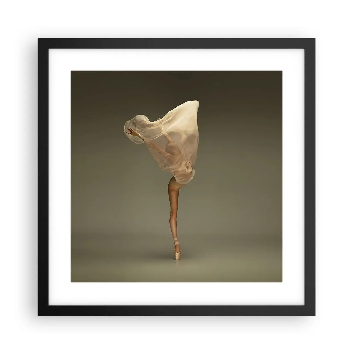 Póster en marco negro - A punto de volar - 40x40 cm