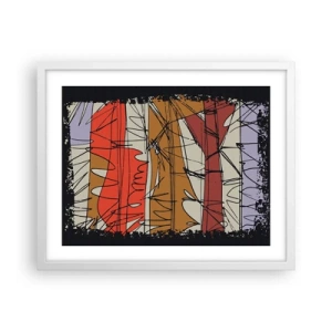 Póster en marco blanco - Composición espontánea - 50x40 cm