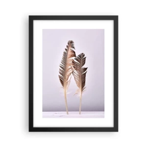 Póster en marco negro - Contra la nada - 30x40 cm