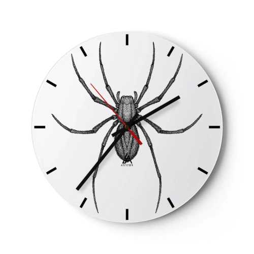 Reloj de pared - Reloj de vidrio - Precisión inquietante - 40x40 cm