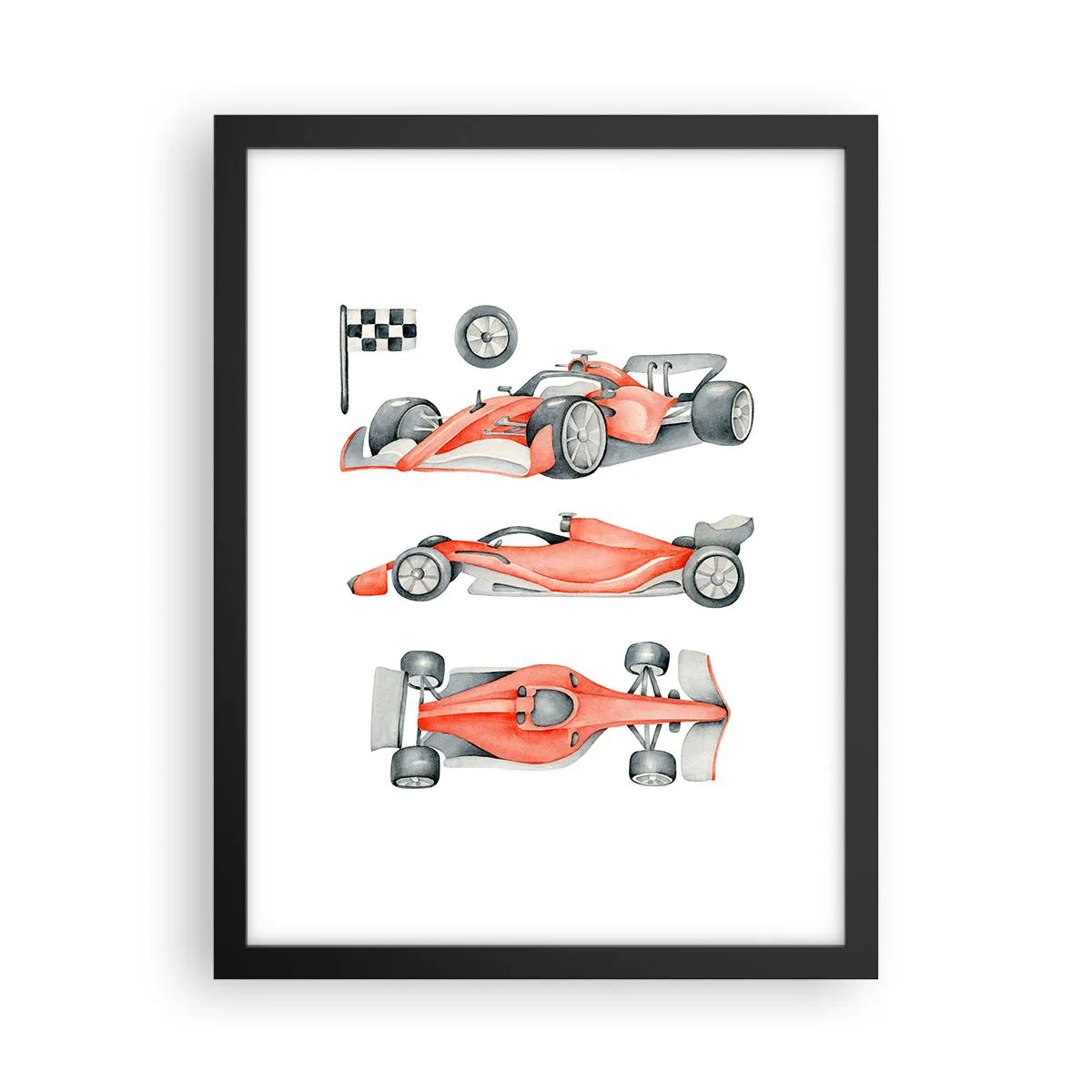 Póster en marco negro - Para alcanzar un sueño - 30x40 cm