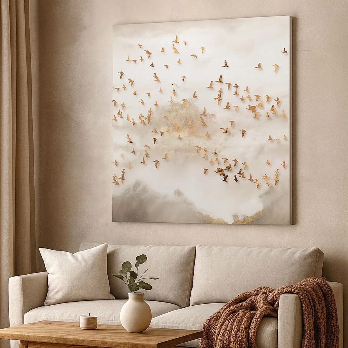 Cuadro sobre lienzo - Impresión de Imagen - Es hora... - 30x30 cm