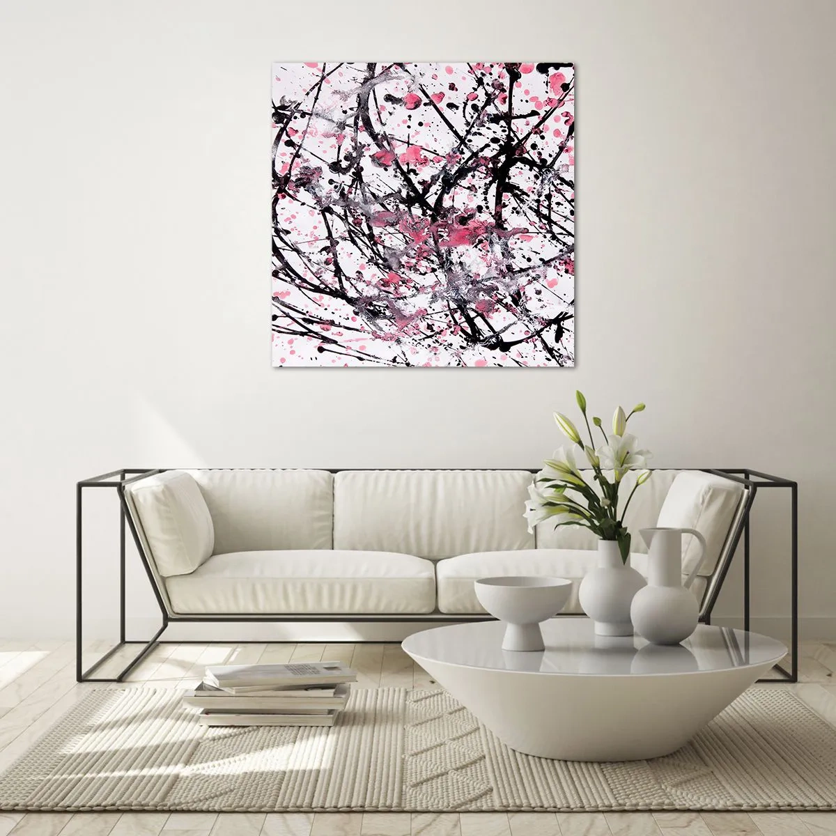 Cuadro sobre vidrio - Impresiones sobre Vidrio - La fugacidad de la vida - 40x40 cm