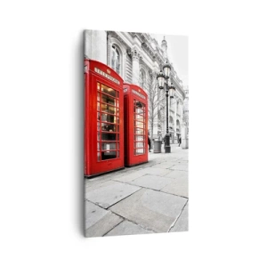 Cuadro sobre lienzo - Impresión de Imagen - Bienvenido a Londres - 45x80 cm