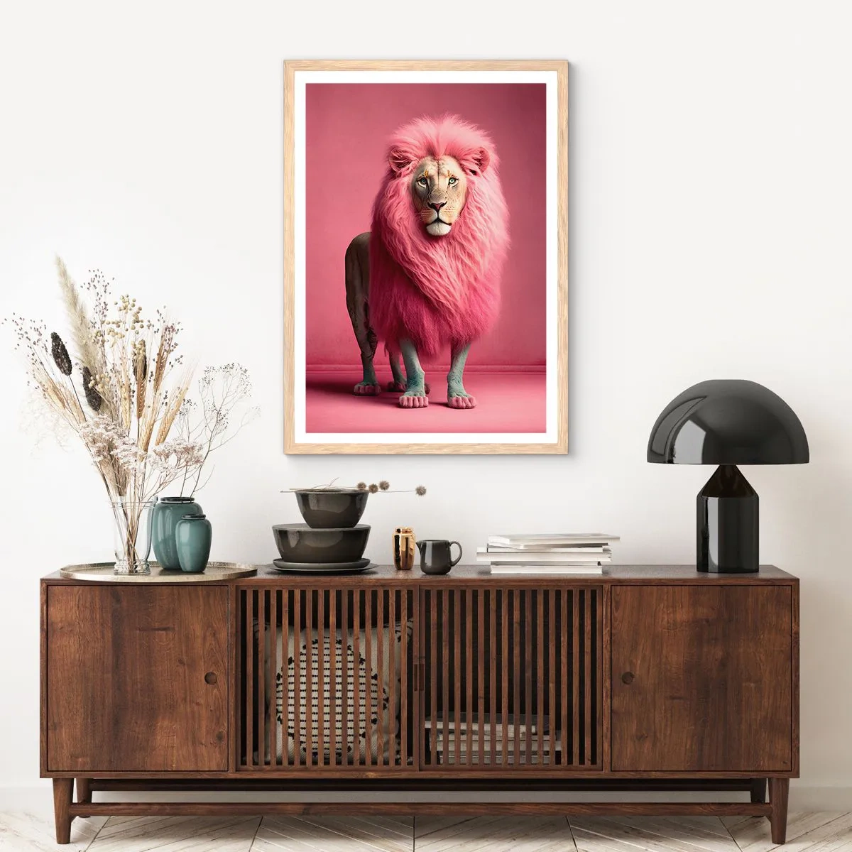 Póster en marco roble claro - Y ya no me tienes miedo - 61x91 cm