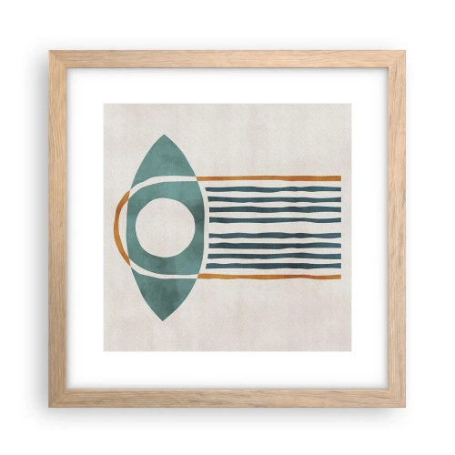 Póster en marco roble claro - Signos y rituales - 30x30 cm