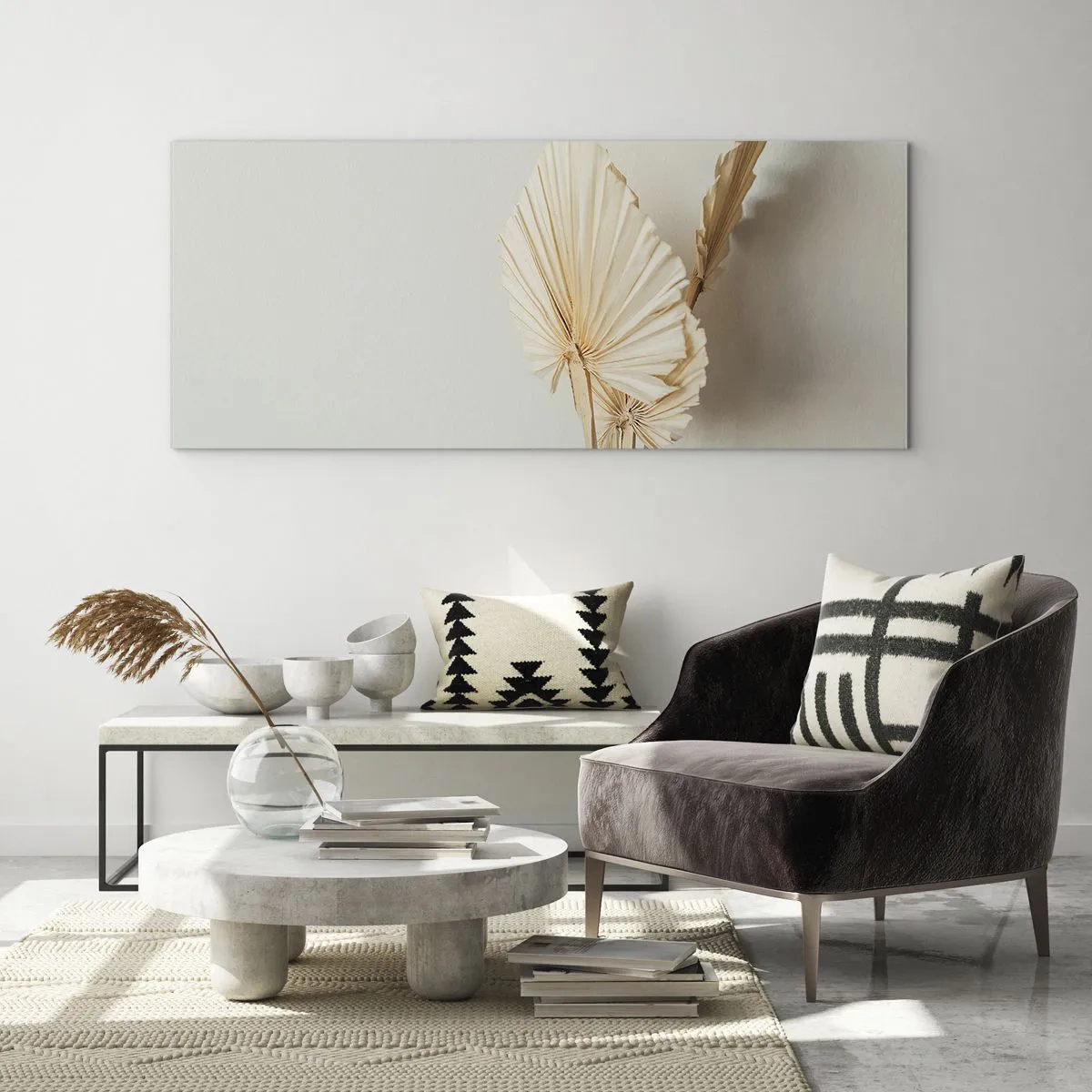 Cuadro sobre vidrio - Impresiones sobre Vidrio - Armonía y consuelo - 100x40 cm