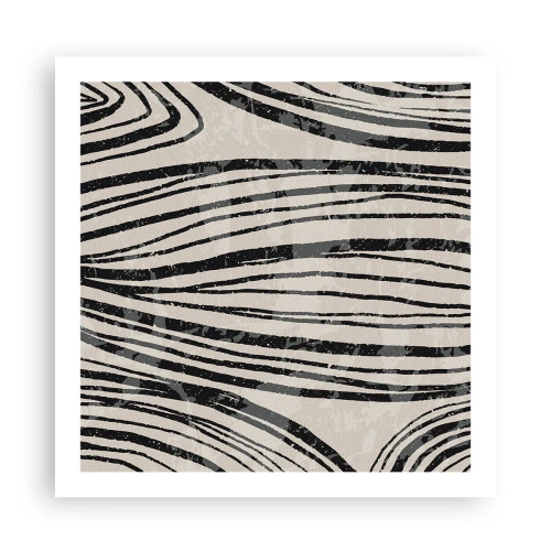 Póster - Salpicadura de líneas - 60x60 cm
