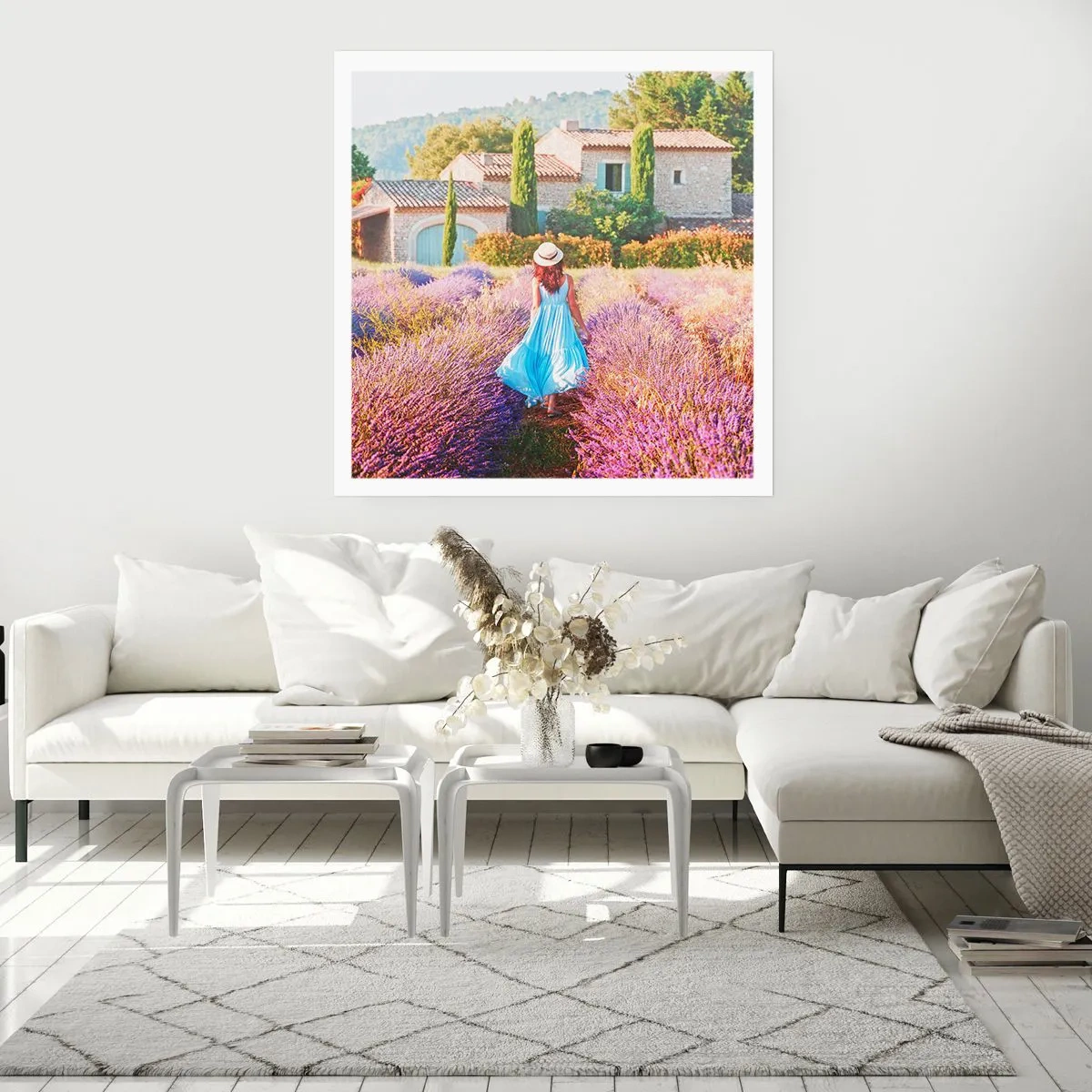 Póster - La chica de la lavanda - 50x50 cm