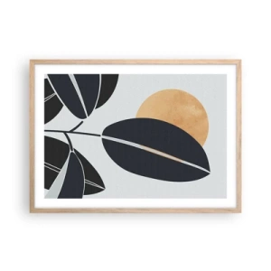 Póster en marco roble claro - Un día de verano caluroso - 70x50 cm