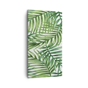 Cuadro sobre lienzo - Impresión de Imagen - Bajo el verde - 45x80 cm