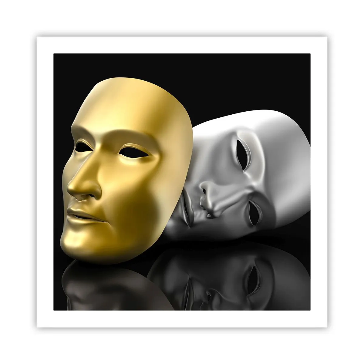 Póster - La vida es un teatro - 60x60 cm
