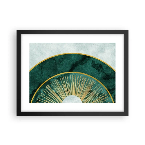 Póster en marco negro - Un sistema solar diferente - 40x30 cm