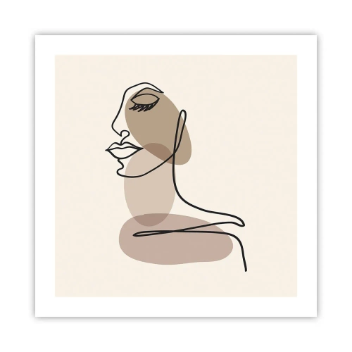 Póster - Una línea de hermosura - 50x50 cm