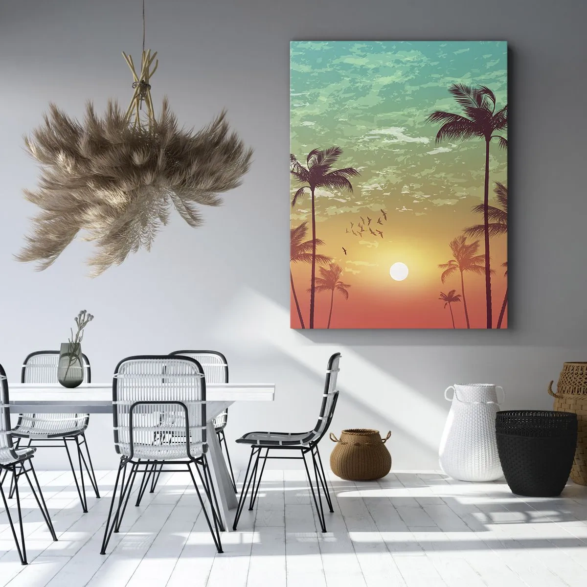Cuadro sobre lienzo - Impresión de Imagen - Ambientes tropicales - 55x100 cm