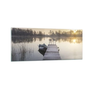 Cuadro sobre vidrio - Impresiones sobre Vidrio - Volveré en un rato - 100x40 cm