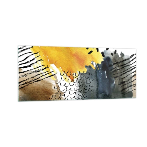 Cuadro sobre vidrio - Impresiones sobre Vidrio - Reunión de los elementos - 100x40 cm