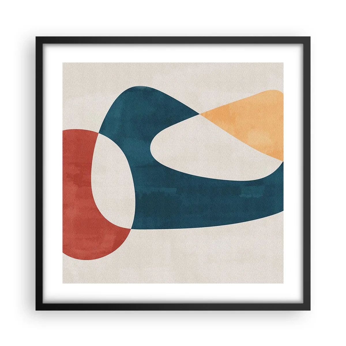 Póster en marco negro - Influencias y metamorfosis - 50x50 cm