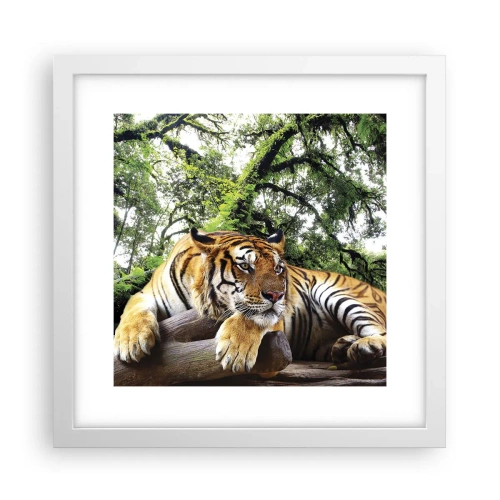 Póster en marco blanco - Atentamente - 30x30 cm