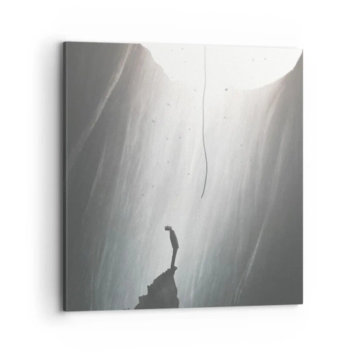 Cuadro sobre lienzo - Impresión de Imagen - Siempre hay una salida - 70x70 cm