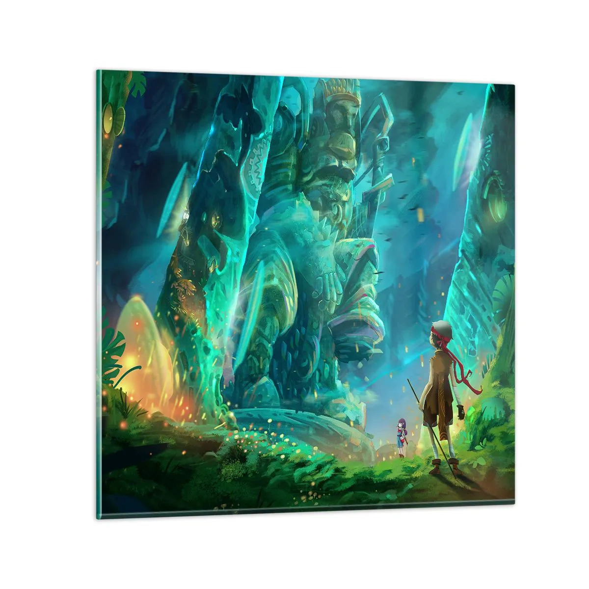 Cuadro sobre vidrio - Impresiones sobre Vidrio - Del gran libro de los cuentos de hadas - 30x30 cm
