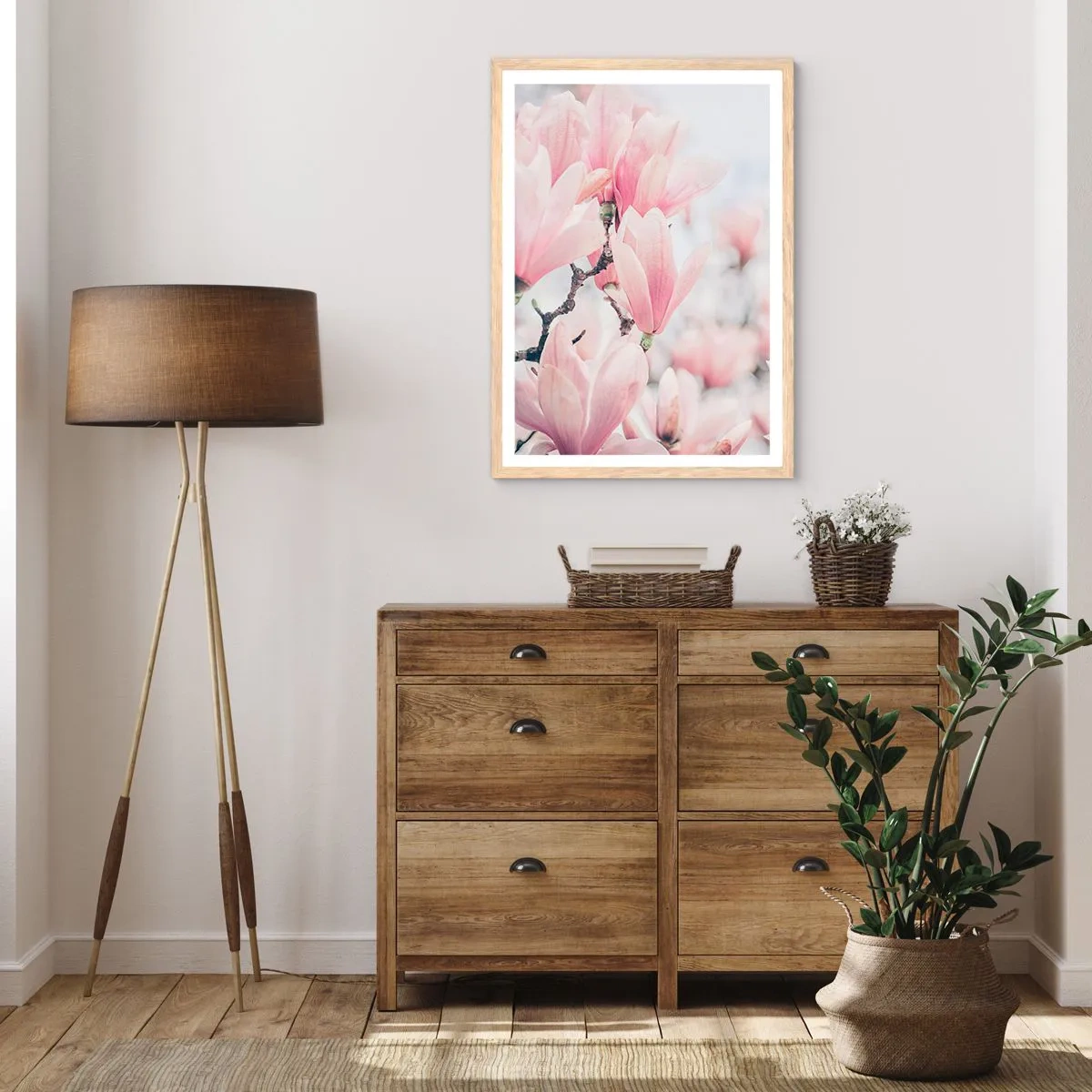 Póster en marco roble claro - La perfección de la sutileza - 50x70 cm