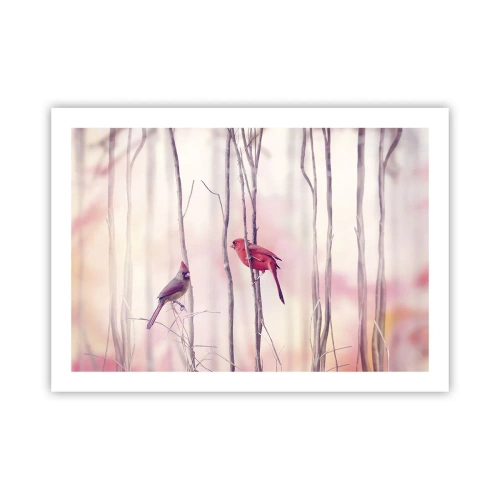 Póster - Historia de un bosque rosa - 70x50 cm