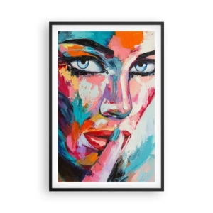 Póster en marco negro - Nuestro primer secreto - 61x91 cm