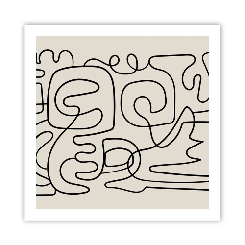 Póster - El camino correcto - 60x60 cm