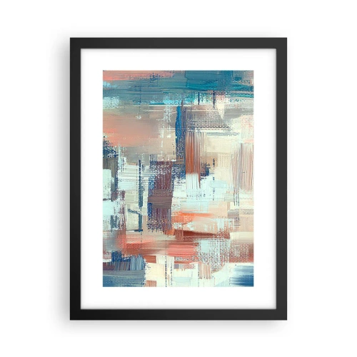 Póster en marco negro - Alcanzando la luz - 30x40 cm