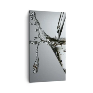 Cuadro sobre lienzo - Impresión de Imagen - Sobre el borde de una taza - 45x80 cm