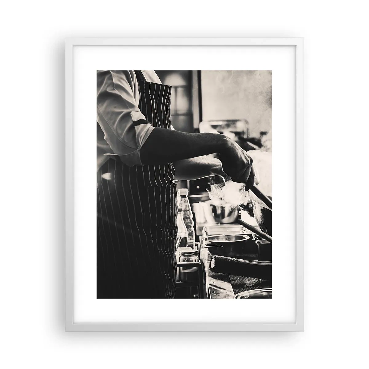 Póster en marco blanco - Alquimia de sabores - 40x50 cm