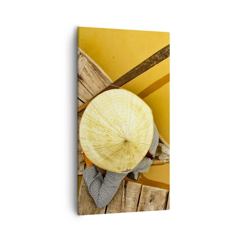 Cuadro sobre lienzo - Impresión de Imagen - La vida en el río amarillo - 55x100 cm