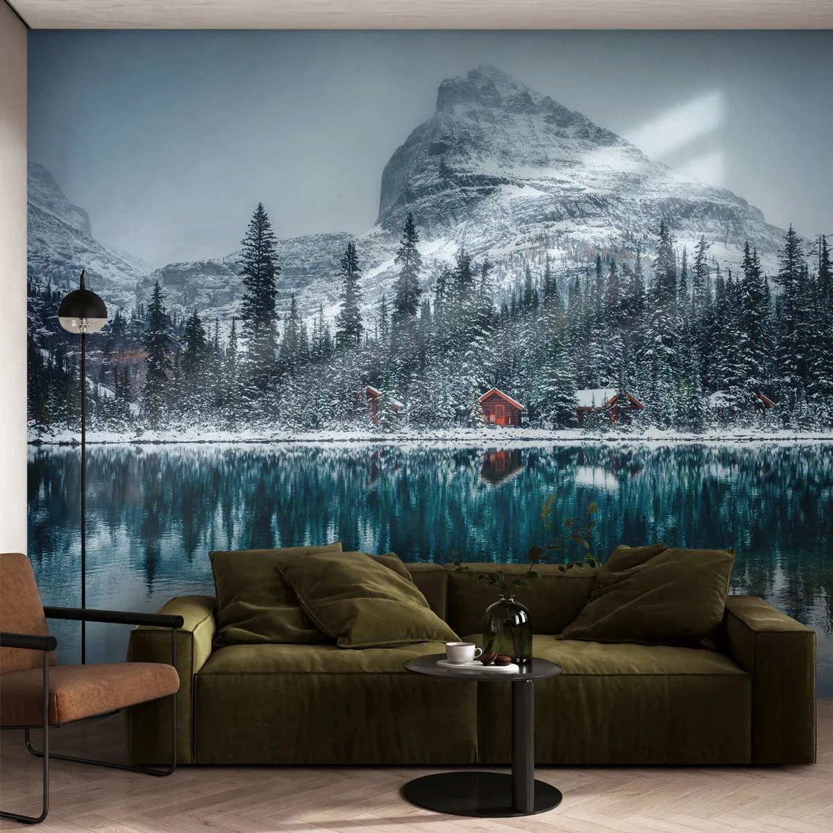 Fotomural Premium Canvas - Retiro canadiense - Paisaje, Canadá, Invierno - 250x175 cm