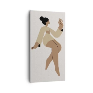 Cuadro sobre lienzo - Impresión de Imagen - Forma de gracia - 55x100 cm