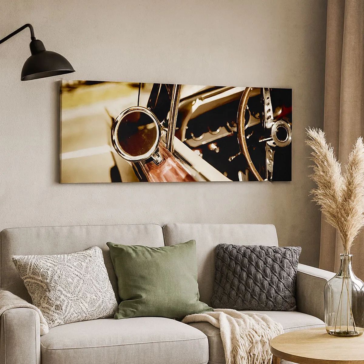 Cuadro sobre lienzo - Impresión de Imagen - Un coche con alma - 100x40 cm