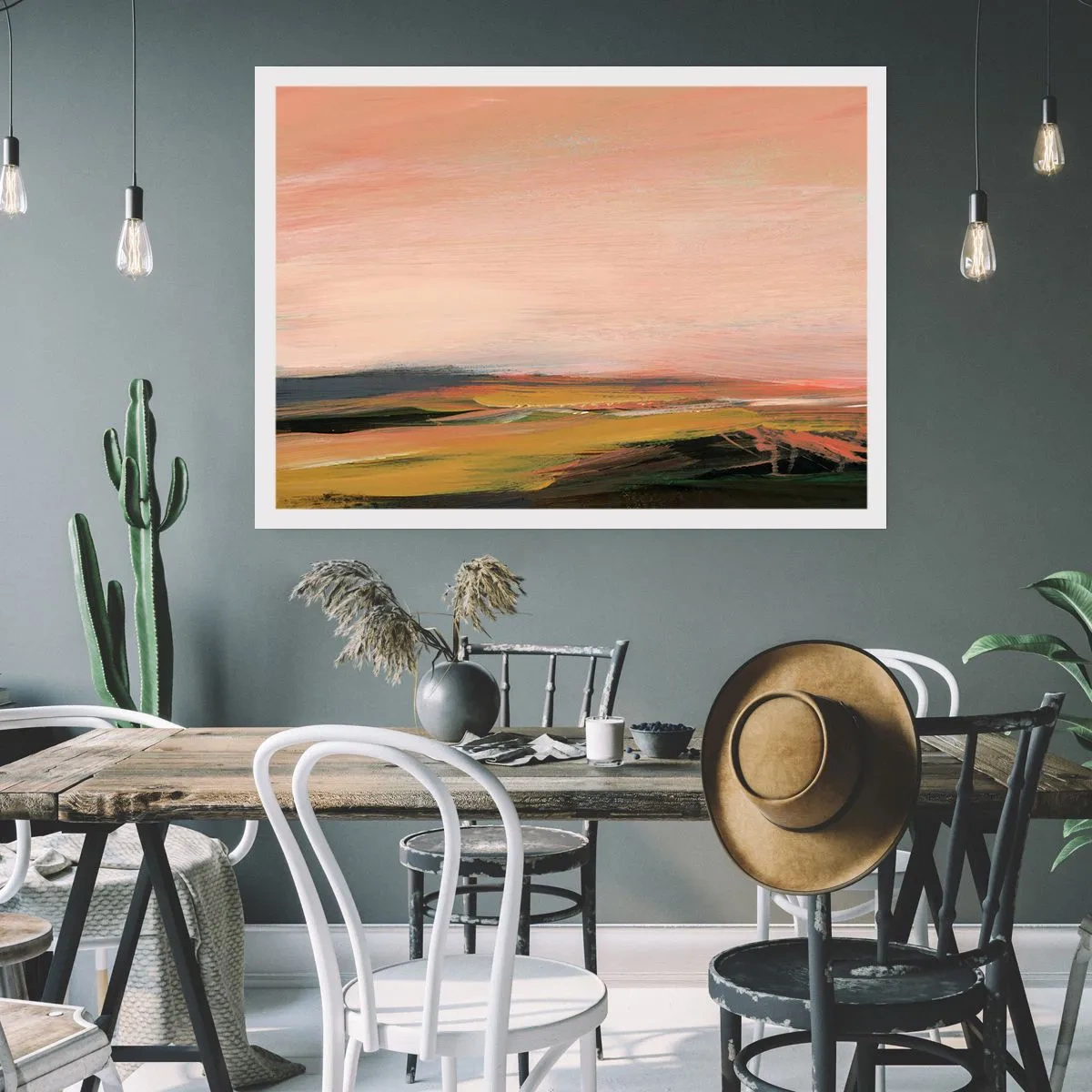 Póster - En tono rosa - 91x61 cm