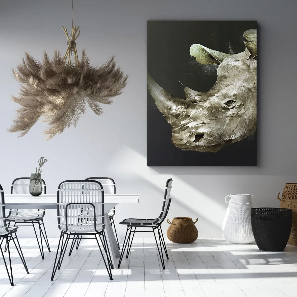 Cuadro sobre lienzo - Impresión de Imagen - La verdadera fuerza - 45x80 cm