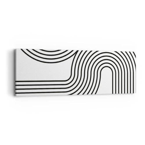 Cuadro sobre lienzo - Impresión de Imagen - En una curva - 90x30 cm