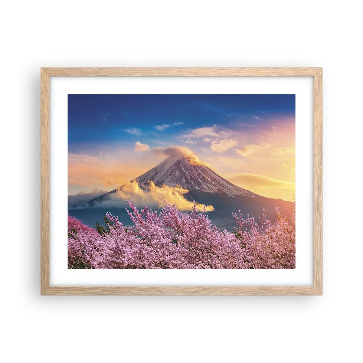 Póster en marco roble claro - La santidad japonesa - 50x40 cm